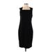 Eileen Fisher Casual Dress - Sheath Square Sleeveless: Black Print Dresses - Women's Size Small