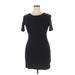 Reformation Jeans Casual Dress - Mini: Black Solid Dresses - Women's Size X-Large