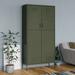 Latitude Run® vidaXL Wardrobe Armoire Closet Clothes Storage Organizer for Bedroom Steel Metal in Green | Wayfair 7DAFF447B8C941CCAFC5EBB9EFDCDD43