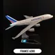 Maquette d'avion Boeing AIrbus à l'échelle 1:400 France A380 Metal cemberly 16cm Airlines une