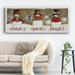 The Twillery Co.® Making Spirits Bright Premium Gallery Wrapped Canvas - Ready To Hang Canvas in Green/Red/White | 8" H x 20" W x 1.5" D | Wayfair