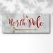 The Holiday Aisle® North Pole Premium Gallery Wrapped Canvas - Ready To Hang Canvas, Solid Wood in White | 20" H x 50" W x 1.5" D | Wayfair