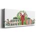 The Holiday Aisle® Woodland Holiday Collection D Premium Gallery Wrapped Canvas - Ready To Hang Canvas in Black/Blue/Green | Wayfair