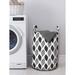 East Urban Home Abstract Laundry Bag, Polka Dots Stripes Layout, 13" x 19", Charcoal Grey White | Wayfair 1803C2AB516347669BF46A8AC94CDF42