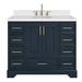 Ariel Bath Stafford 42.25" Single Bathroom Vanity w/ Quartz Top Wood/Quartz Top in Blue | 36 H x 42.25 W x 22 D in | Wayfair M042SCQOVOMNB