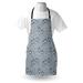 The Holiday Aisle® Winter Apron Unisex, Bird w/ Xmas Hat Snow, Adult Size, Pale Grey Multicolor, Polyester | Wayfair