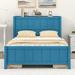 Red Barrel Studio® Stasny Platform Bed Wood in Blue | 50 H x 56.7 W x 87.7 D in | Wayfair CB6D1D71F6CC4C6BBF17ACCA101B030A