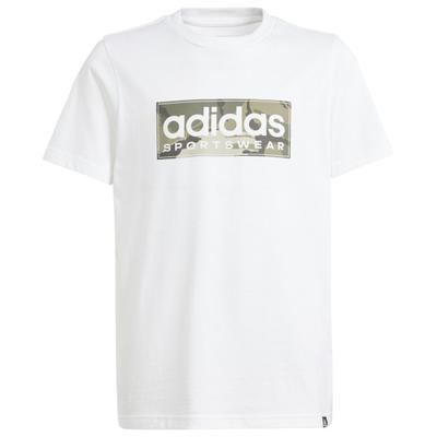 adidas - Boy's Camo Lin Tee - T-Shirt Gr 164 weiß