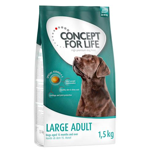 Testez-les ! Croquettes Concept for Life 1 kg ou 1,5 kg pour chien - Large Adult (1,5 kg)