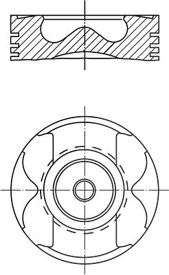 Mahle Kolben [Hersteller-Nr. 021PI00125000] für Fiat, Mercedes-Benz, Nissan, Opel, Renault Image