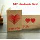 Heart cross stitch card kit, valentines day card making kit, cross stitch card kit, dyi cross stitch card, valentines day heart card kit