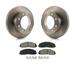 Transit Auto - Front Disc Brake Rotors And Semi-Metallic Pads Kit For 2013 Ford F-350 Super Duty 4WD With Dual Rear Wheels K8S-100150