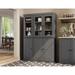 100% Solid Wood Modular Kitchen China Buffet Pantry with Glass or Solid Wood Doors, 2-Drawer Kit by Palace Imports