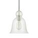 10.5 inch 1 Light Pendant in Modern Style 8.38 High By 10.5 Wide-Polished Nickel Finish Bailey Street Home 309-Bel-4259421