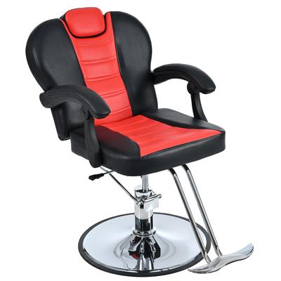 Classic Reclining barber Chair Salon Chair for Hair Stylist with Heavy Duty Hydraulic Pump, 360° Rotation, Tattoo Chair