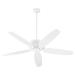 5 Blade Ceiling Fan-14 inches Tall and 56 inches Wide-Studio White Finish-Studio White Blade Color Bailey Street Home 183-Bel-5054597