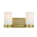 2 Light Bath Vanity-7.22 inches Tall and 14.82 inches Wide-Gold Finish Bailey Street Home 2595-Bel-5017408