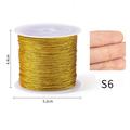 Ana Gold/Silver Thread Lace Rope Bracelet Necklace Braided Rope Suitable for DIY