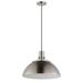 1 Light Pendant-12.75 inches Tall and 19.5 inches Wide-Satin Nickel Finish Bailey Street Home 93-Bel-5056403