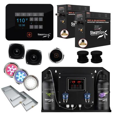 SteamSpa BKT1800-ADP Black Series WiFi and Bluetooth Double 9KW