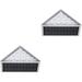 2 Pack Solar Step Light Solar Light Solar Stair Lights Deck Lights Deck Step Lights Solar Outdoor Lights