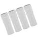 4 Pcs Candle Holders Crystal Pendant Chandelier Candle Casing Lamp Sleeve Lamp Head White Iron