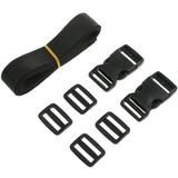 2pcs Tie-Down Straps Heavy Duty Lashing Straps Golfs Trolley Cart Bag Straps (Black)