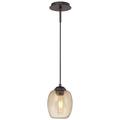 -One Light Mini Pendant in Contemporary Style-6.25 inches Wide By 8.25 inches Tall-Copper Bronze Patina Finish Bailey Street Home 125-Bel-2252343