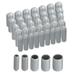 50pcs Round Rubber End Caps 1/8 3/16 1/4 5/16 3/8 Grey Vinyl Cover Screw Thread Protectors(3mm 5mm 6mm 8mm 9.5mm)