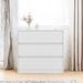 33.5 in. Modern Minimalist 3 Drawer Chest Made of Particleboard for Bedroom, Hallway