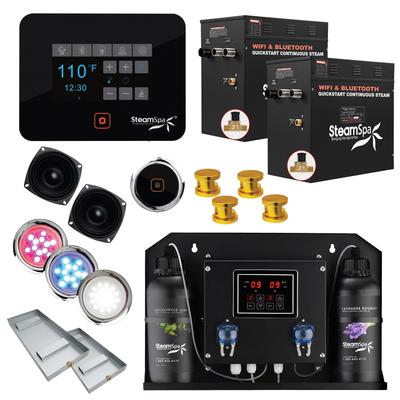 SteamSpa BKT2400-ADP Black Series WiFi and Bluetooth Double 12KW