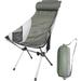 Camping Chair, Backpackable Chair, High Back Foldable Chair, Compact, Heavy-Duty w/Headrest Pillow for Outdoor, Hiking, Travel