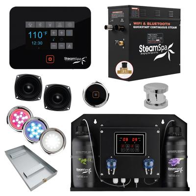 SteamSpa BKT750-ADP Black Series WiFi and Bluetooth 7.5KW Quickstart