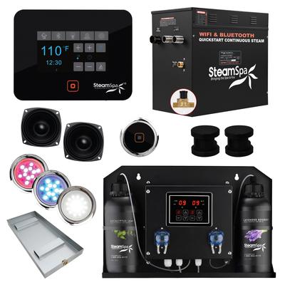 SteamSpa BKT1200-ADP Black Series WiFi and Bluetooth 12KW Quickstart