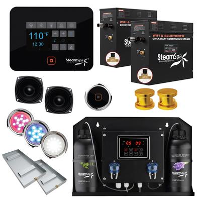 SteamSpa BKT1500-ADP Black Series WiFi and Bluetooth Double 7.5KW