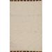 Ivory Geometric Moroccan Oriental Accent Rug Hand-Knotted Wool Carpet - 2'0"x 3'0"