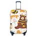 Ocsxa Travel Dust-Proof Suitcase Cover Cute Bee Honey Jar Hive Bear Print Luggage Cover Protector For 18-32inch
