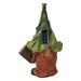 Solar Gnome Statue LED Gnome Light Solar Powered Welcome Sign Resin Gnome Figurine Garden Scandinavian for Outdoor Patio Decoration
