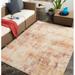 Outdoor Rugs 5X7 Campton Hills Modern Indoor/Outdoor Burnt Orange Area Rug Non Shedding Burnt Orange Carpet For Patio Porch Deck Bedroom Living Room Or Kitchen (5 3 X 7 )