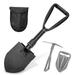 Dispatch 18.3 Folding Shovel Portable Camping Multitool Heavy Duty Alloy Steel Car Snow Shovel for Off Road Gardening Camping Hiking Backpacking Fishing