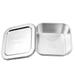 Butter Crisper Container Stainless Steel Boxes Terrarium Square Holder Flatware