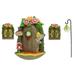 Ana Fairy Gnome Door Figurines Elf Home For Yard Art Garden Sculpture Statues Decor