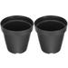 2 Pcs Indoor Plant Pots Pots for Plants Round Planter Pot Garden Tools Round Plant Grow Pot Flower Planters Hyacinth Flowerpot Hyacinth Succulents Plastic