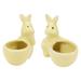 2 PCS Flowerpot Decor Succulent Plants Flower Pot Easter Succulent Pot Cactus Succulent Planter Ceramic Succulent Pot