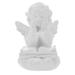 White Angel Figure Adorable Angel Decor Statue Resin Angel Sculpture