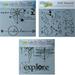 3 Crafters Workshop Mixed Media Stencils | Compass Travel Explore Theme | For Journaling Scrapbooking Arts Card Making | 6 Inch X 6 Inch Templates Set