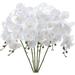 3Pcs/6Pcs Artificial Orchid Stems Real Touch Orchid 38 inch Tall Fake Butterfly Phalaenopsis Flower for Vase Home Wedding Decoration