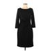 Tahari Casual Dress - Sheath: Black Solid Dresses - Women's Size 6