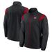 Men's Nike Black/Scarlet San Francisco 49ers Sideline Woven Logo Full-Zip Jacket