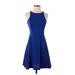 Old Navy Casual Dress - A-Line: Blue Solid Dresses - Women's Size X-Small